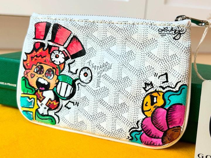 Goyard Paris Sénat Mini Pouch Customized By Leaf