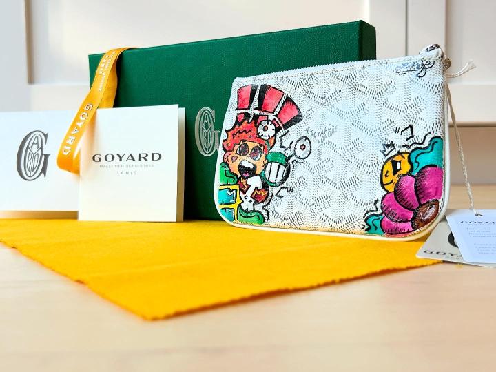 Goyard Paris Sénat Mini Pouch Customized By Leaf – DesignsByLeaf