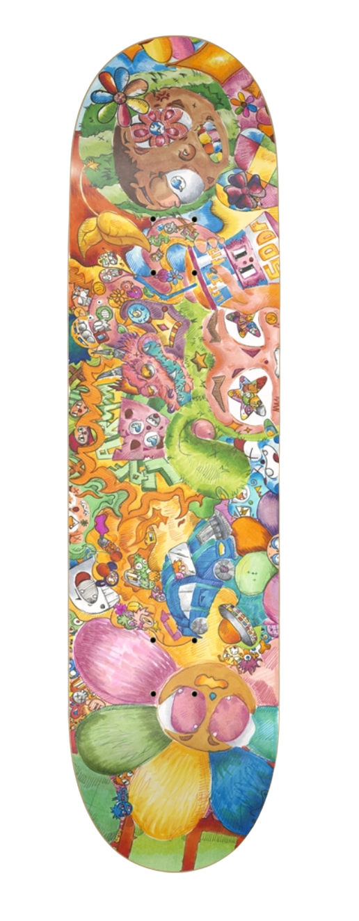 Custom Skateboard by Leaf – 8.5" x 32" Deck | High-Resolution Printed Artwork on 7-Ply Canadian Maple